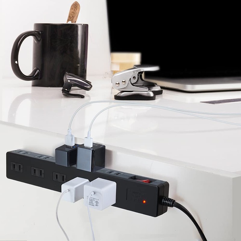 Styled Lightning Guard with Breaker, 10 Outlets, Power Strip, Bulk