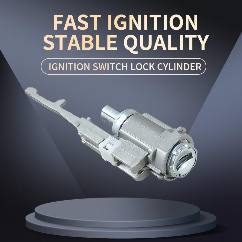 Ignition switch lock cylinder with key, Compatible with Honda Accord,