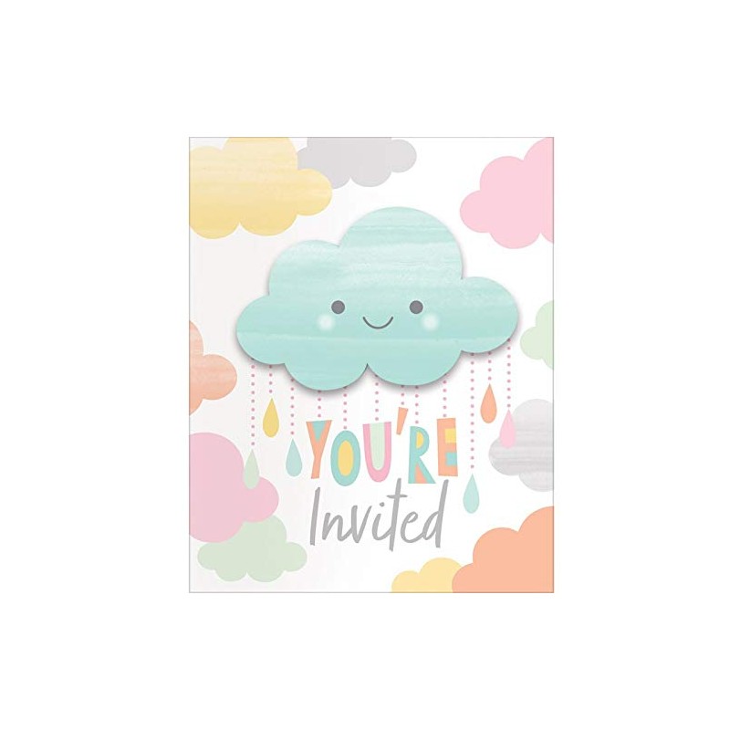 Creative Converting Sunshine Baby Shower Invitation, One Size, Multicolor