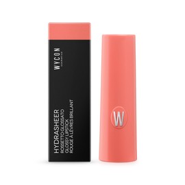 WYCON Cosmetics Hydrasheer Glossy Lipstick, Glossy Lipstick, Soft and Comfortable Formula, Wet Lips Effect - 06 Coral