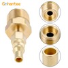 Propane Brass Adapter Quick Connect Fitting 1/4" Disconnect plug kit