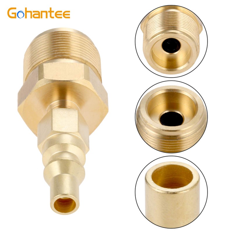 Propane Brass Adapter Quick Connect Fitting 1/4" Disconnect plug kit