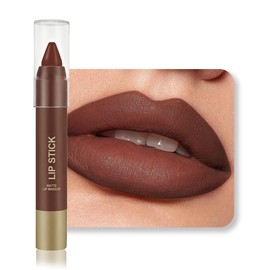 BINGBRUSH 2 in 1 Lip Liner and Lipstick Combo, Matte Lipstick Long Lasting Waterproof Lip Pencil Crayon, Smudge Proof Lip Stain,Hign pigmented Women’s Makeup(04#Spiced Cocoa)