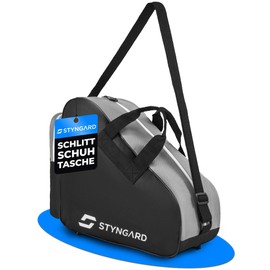 STYNGARD Ice Skate Bag for Men and Women Ice Skates Bag – Inline Bag for Ice Skates and Inline Skates Bag Made of Robust Material – Model Montreal (Black/White)