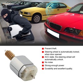 Motor Lock Car, ESL/ELV Motor Car Engine Door Lock Replacement Motor Steering Wheel Lock Metal Steering Wheels Lock Motor Lock Motor Lock Wheel Lock Motor for W204 W207 W212 C180 C200 C280
