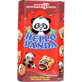 Meiji Hello Panda Biscuits with Choco Creams, 2-Ounce Boxes (Pack of 20)