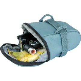 EVOC バイクシートバッグ - バイクバッグ シート下収納バッグ ロードバイク/マウンテンバイク用 ユニバーサルフィット S 0.3L, スチール, 0.3L, モダン