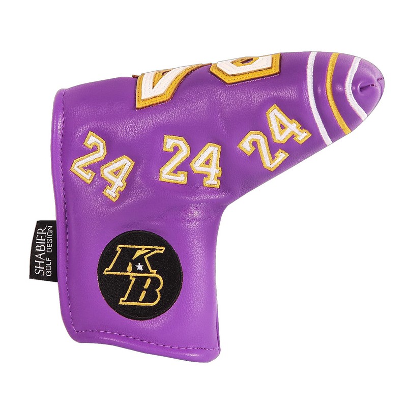 SHABIER Number 24 KB Purple Golf Putter Cover Headcover for