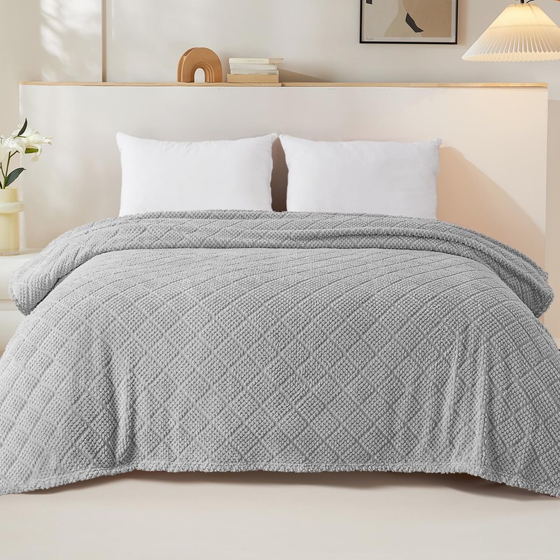 Whale Flotilla Cuddly Blanket, Soft, Warm and Fluffy Waffle Blankets