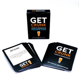 Get Crunk Volume 2 - The Brutal Card Drinking Game for Students, Pre Drinks, Stag & Hen Parties. You will be abused!
