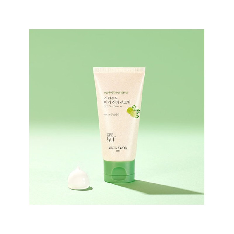 Skin Food 스킨푸드비건/무기자차베리 진정 선크림 50ml +증정 15ml2 Skinfood Vegan/Mineral