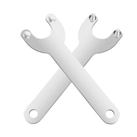 2 Pcs Angle Grinder Wrench Replacement for 5/8"-11 Threaded Angle Grinders, Compatible with Dewalt Milwaukee Makita 193465-4 Metabo Bosch 4.5" 5" Grinder Replace Tool Parts