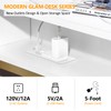 FIORIOM Computer Desk, 42 Inch, White