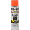 Rust-Oleum 266579 Inverted Marking Spray, 15 oz, Fluorescent Orange, 1