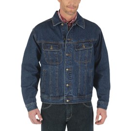 Wrangler Men's Big and Tall Denim Jacket, Antique Indigo, 2X-Large