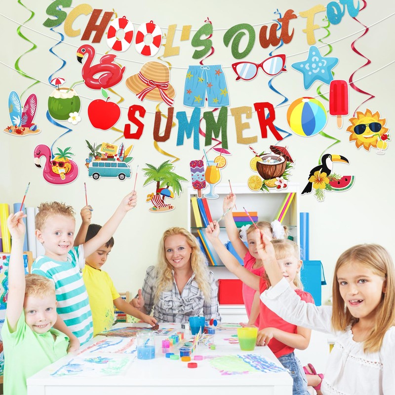 School's Out for Summer Banner End of School Year Party
