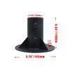 Crapyt 2" Round Steel Floor Flange for Chain Link Fence