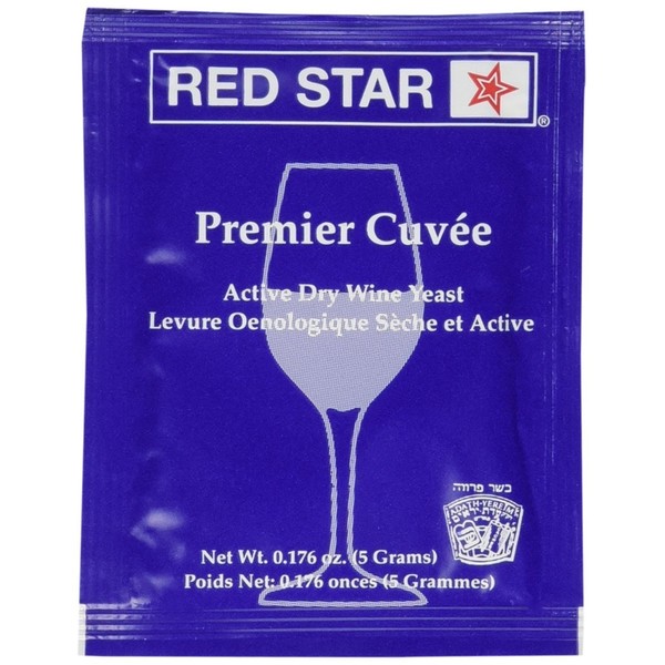 Red Star Premier Cuvee Wine Yeast, 5g - 10-Pack (1E-LKQY-3KME)