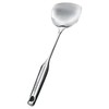 MOZUO Stainless Steel Cooking Spatula, Extra Long Scald Resistant Handle