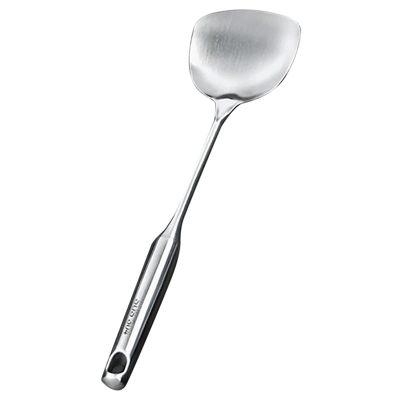 MOZUO Stainless Steel Cooking Spatula, Extra Long Scald Resistant Handle
