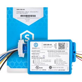 SENSORWORX SWX-900-AX Power Pack Controller - Powers Low Voltage Sensors, Plenum Rated Power Pack, 120-277V, Output Rating 18VDC, DC Load 20A at 28VDC (max), Made in USA (Auxiliary Switch Input)