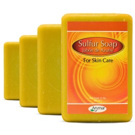 Arymar Sulfur Soap 3 oz - Acne & Oil Control, Skin Treatment, Packs 1-25 - 4
