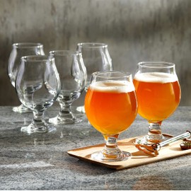 Libbey Entertaining Essentials Belgian Glasses, 13-ounce, Set of 6