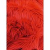 UV Reactive Solid Shaggy Faux Fur Fabric Sold by The