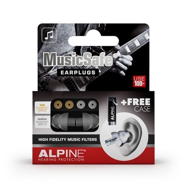 Alpine Music Safe Earplugs 1 pair Transparent
