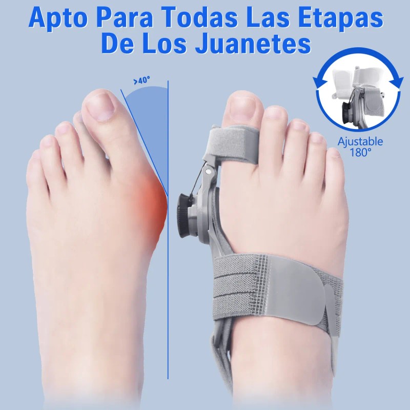Cenawin Corrector De Juanetes Ajustable Férula Único Dedo Del Pie