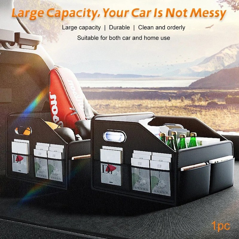 OrganiMax Car Trunk Organizer Collapsible Waterproof