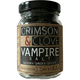 Vampire Salt (Black Hawaiian Garlic Salt with Aleppo Pepper) by Crimson and Clove (5.2 oz.)