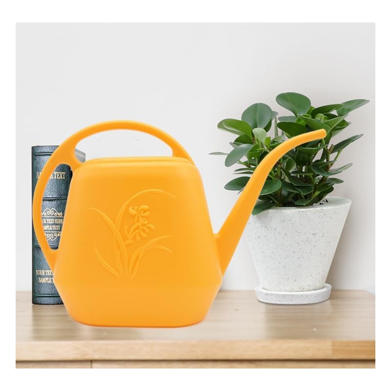 TTAOE GN Watering Can - Plastic 1/2 Gallon - Orange