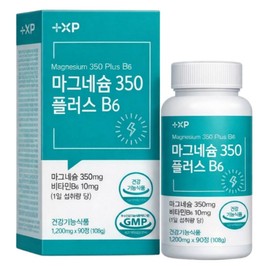 Magnesium 350 Plus B6 Nervous Stabilization Muscle Tension Relaxation Organic Salt Magnesium, 1 Piece, 90 Tablets / 마그네슘 350 플러스 b6 신경 안정 근육 긴장 이완 유기염마그네슘, 1개, 90정