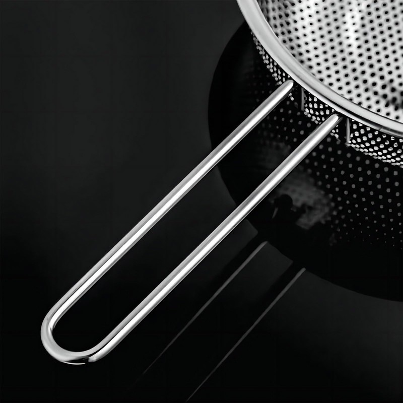 GREATLINK Stainless Steel Basin Colander with Handle Kitchen Strainer, Resting