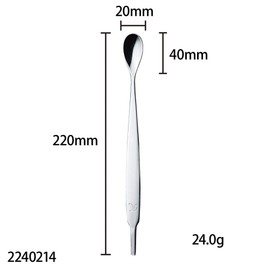 willassist K spoon, Size: L 8.7 x W 0.8 inches (220 x 20 mm)