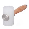 Leather Carving Hammer White T Shaped Nylon Leather Stamping Hammer