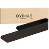ovimar Kongsoya Hand Towel Rail Brushed Aluminium Black | for