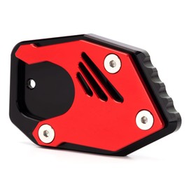 Modeer For CB125R CB300R CB400X CB500X CB500F CB650R CBR300R CBR500R CBR650R Motorcycle Kickstand Extension Plate Foot Side Stand Magnification Pad CBR CB 125R 300R 400X 500F 500R (Red)