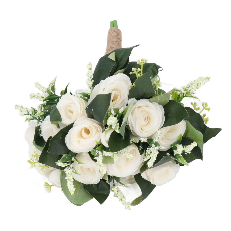 Wedding Bouquet Artificial Fake Flower Bouquet Romantic Bridal Hand Bouquet