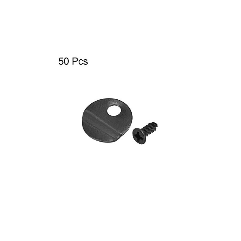 uxcell Frame Turn Button, 1/2" Metal Round with Screws for