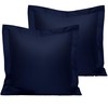 NTBAY 500 Thread Count 2 Pack Cotton Euro Bed Shams,