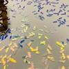 E-ASUM 2000PCS 7mm Lightning Confetti, 1.76oz/ 50g Silver Chunky Glitter