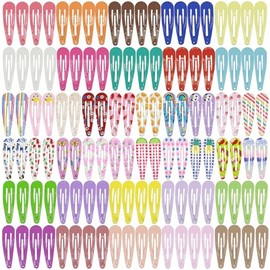 120 pinzas para el cabello a presión, pasadores para el cabello de 2 pulgadas para niñas pequeñas, pinzas para el cabello de metal coloridas antideslizantes para mujeres, accesorios para el ca
