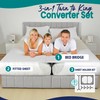 3-in-1 Fitted Sheet Attached Bed Bridge Twin (XL) to King
