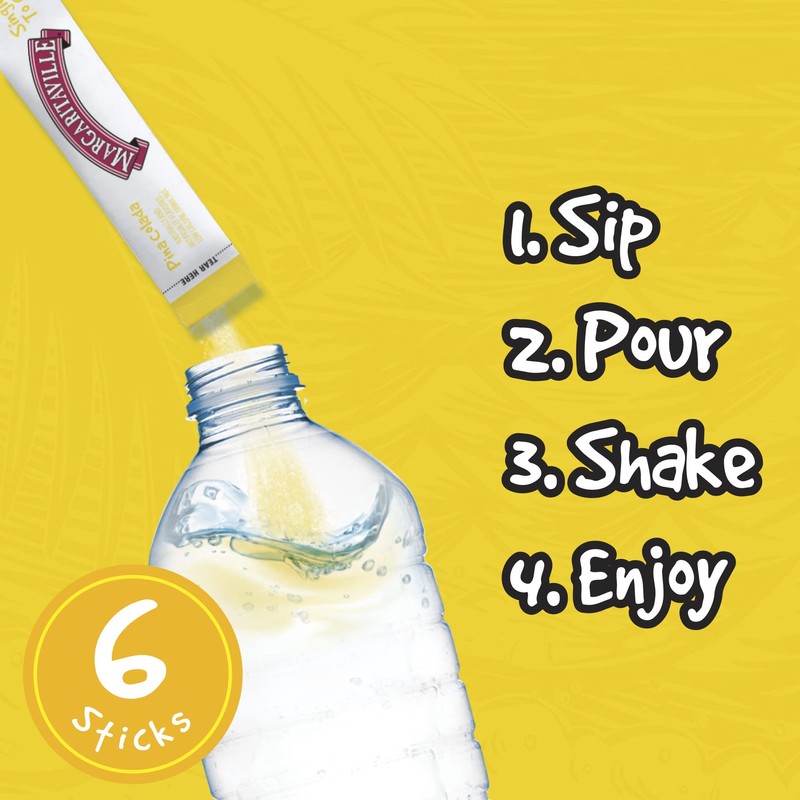 Margaritaville Singles To Go Water Drink Mix - Pina Colada