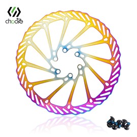 Chooee Bicycle Brake Disc 160 mm/180 mm/203 mm, Pack of 2 Bicycle Brake Discs with 12 Screws Brake Disc for Road Bike, Mountain Bike, MTB, BMX.