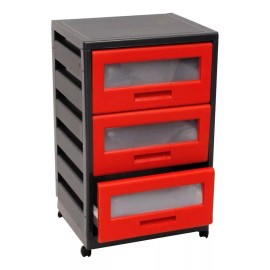 Italhome Mueble Piave Organizador De 3 Cajones , Con Ruedas