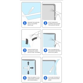 UV 99% Security and Safety 4 Mil Clear Window Film Shatterproof Anti Shatter Tempered Glass Film for Home and Office Windows (Clear, 30 in x 50 FT)