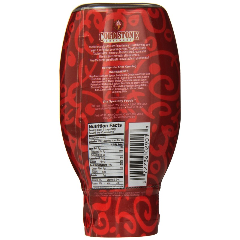 COLD STONE DESSERT TOPPER CHOCOFUDGE